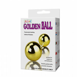 Bola de Pompoarismo com Vibrador Multivelocidade Golden Ball Dourada